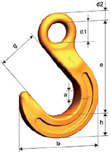 Plan d'ensemble Crochet de fonderie à oeillet FW (Grade 10)